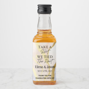 Mini-Whiskey-Flasche - Liquor-Etikett - Hochzeit Alkoholflaschenetikett