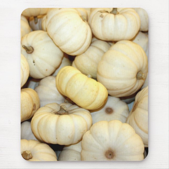 Mini White Pumpkins Mousepad (Vorne)