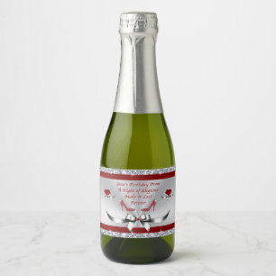 Mini Wine Bottle Labels für Jean 64. Geburtstag