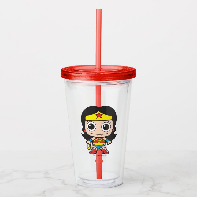 Mini Wonder Woman Acryltrinkbecher (Vorderseite)