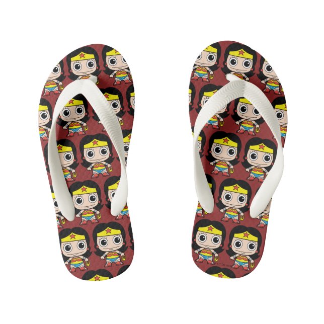 Mini Wonder Woman Kinderbadesandalen (Fußbett)