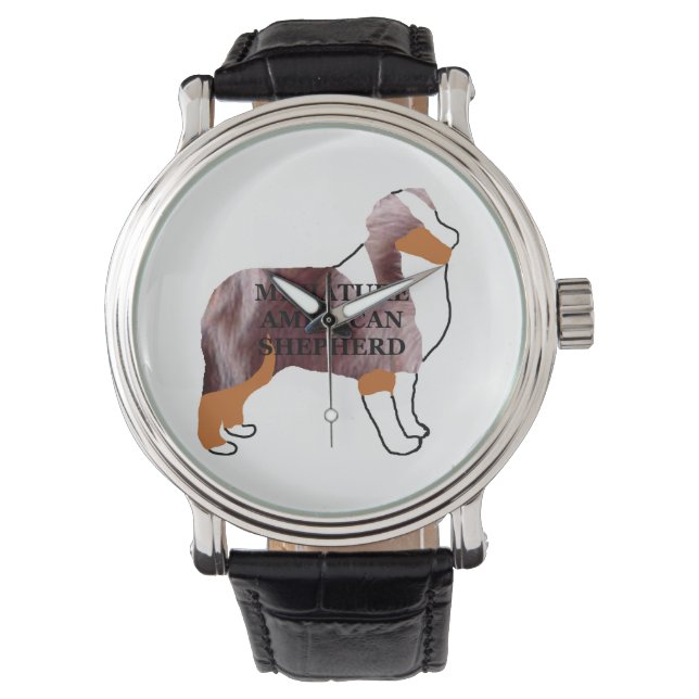 Mini-Wurst roter Merllame Silo Armbanduhr (Vorderseite)