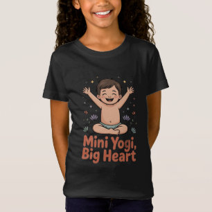 Mini-Yoga großes Herz T-Shirt