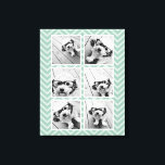 Mini Zickzack Muster mit Trendy 6 Foto Collage Leinwanddruck<br><div class="desc">Benutzen Sie Instagram-Kontobilder oder andere beliebte Apps, um mit sechs quadratischen Fotos ein einzigartiges und persönliches Geschenk zu machen. Oder man behalte den Hipster Welpe und macht einen trendigen Sake. Wenn Sie die Bilder anpassen müssen, klicken Sie auf das Werkzeug anpassen, um Änderungen vorzunehmen.</div>