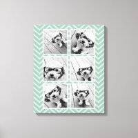 Mini Zickzack Muster mit Trendy 6 Foto Collage