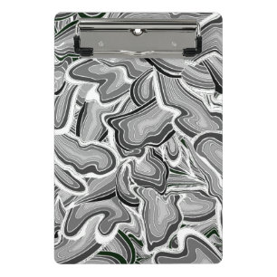 Mini-Zwischenablage für graues Liquid-Notebook Mini Klemmbrett