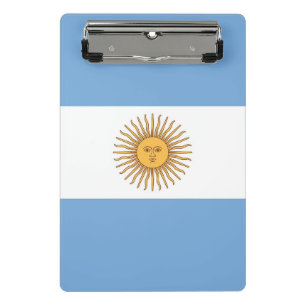 Mini-Zwischenablage mit argentinischer Flagge Mini Klemmbrett