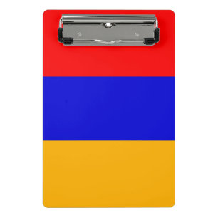 Mini-Zwischenablage mit armenischer Flagge Mini Klemmbrett