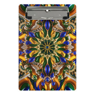 Mini-Zwischenablage mit Brasilien-Farben Mini Klemmbrett