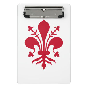 Mini-Zwischenablage mit der Fahne von Florenz, Ita Mini Klemmbrett