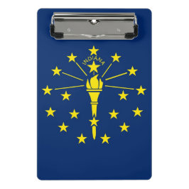 Mini-Zwischenablage mit der Flagge von Indiana Sta Mini Klemmbrett