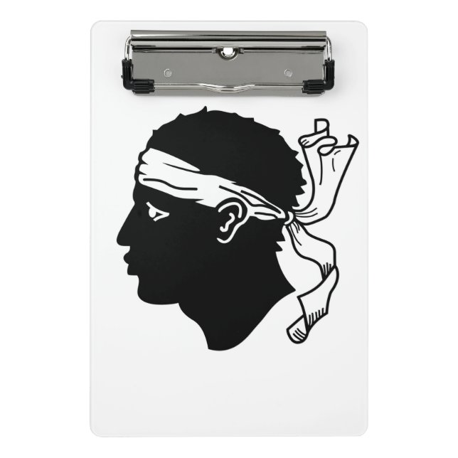 Mini-Zwischenablage mit der Flagge von Korsika Mini Klemmbrett (Vorderseite)