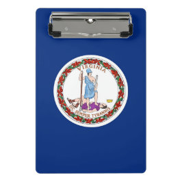 Mini-Zwischenablage mit der Flagge von Virginia, U Mini Klemmbrett