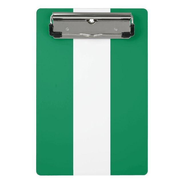 Mini-Zwischenablage mit Flagge Nigerias Mini Klemmbrett (Vorderseite)