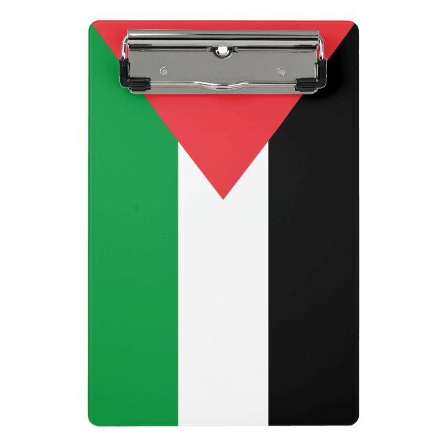 Mini-Zwischenablage mit Flagge Palästinas Mini Klemmbrett (Vorderseite)