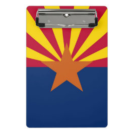 Mini-Zwischenablage mit Flagge von Arizona, USA Mini Klemmbrett