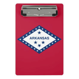 Mini-Zwischenablage mit Flagge von Arkansas, USA Mini Klemmbrett