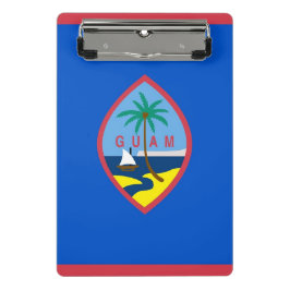Mini-Zwischenablage mit Flagge von Guam, USA Mini Klemmbrett