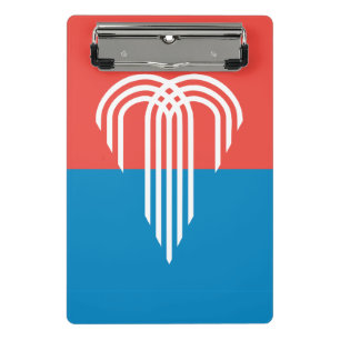 Mini-Zwischenablage mit Flagge von Kansas City, Mi Mini Klemmbrett