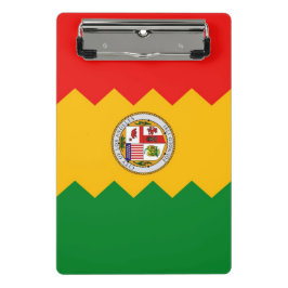 Mini-Zwischenablage mit Flagge von Los Angeles, US Mini Klemmbrett