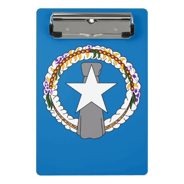 Mini-Zwischenablage mit Flagge von Nord-Mariana Mini Klemmbrett (Vorderseite)