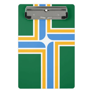 Mini-Zwischenablage mit Flagge von Portland, USA Mini Klemmbrett