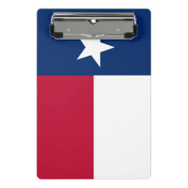 Mini-Zwischenablage mit Flagge von Texas, USA Mini Klemmbrett