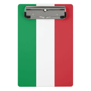Mini-Zwischenablage mit italienischer Flagge Mini Klemmbrett