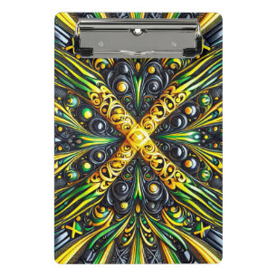 Mini-Zwischenablage mit jamaikanischen Farben Mini Klemmbrett