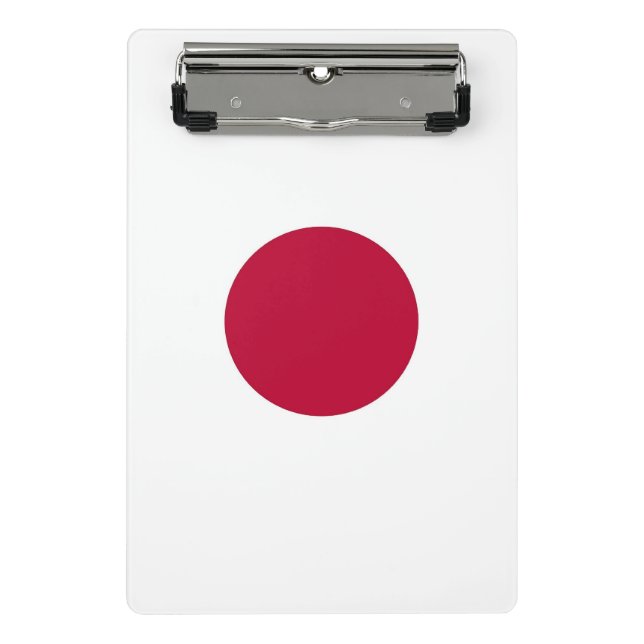 Mini-Zwischenablage mit japanischer Flagge Mini Klemmbrett (Vorderseite)