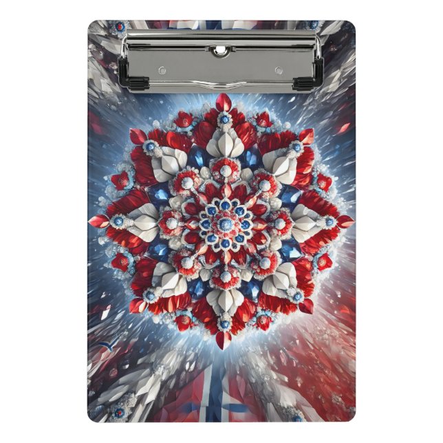 Mini-Zwischenablage mit norwegischen Farben Mini Klemmbrett (Vorderseite)