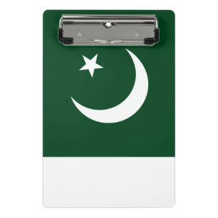 Mini-Zwischenablage mit pakistanischer Flagge Mini Klemmbrett