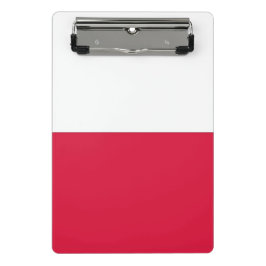 Mini-Zwischenablage mit polnischer Flagge Mini Klemmbrett