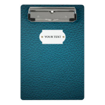 Mini-Zwischenwand aus blauem Leder