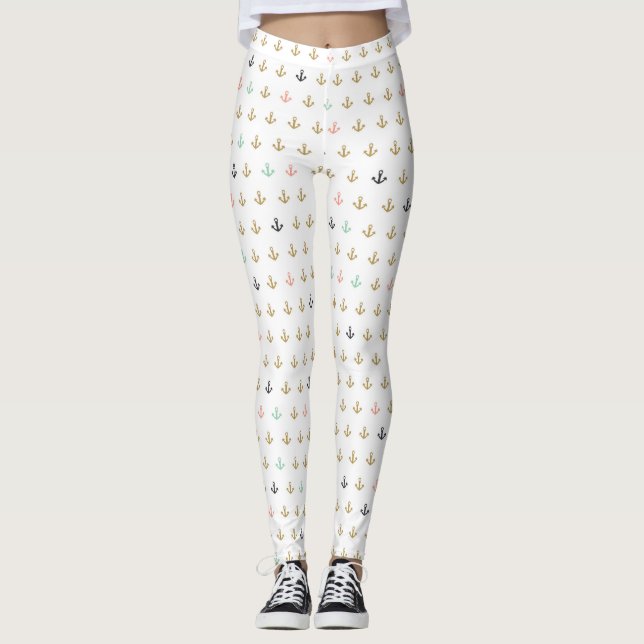 Minianker-Muster Leggings (Vorderseite)
