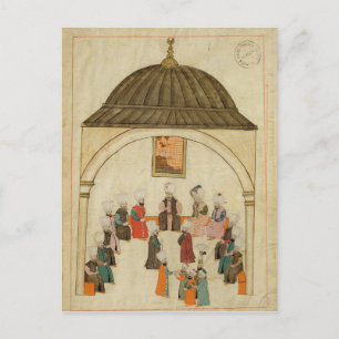 Miniatur aus der "Memorie Turchesche" Postkarte