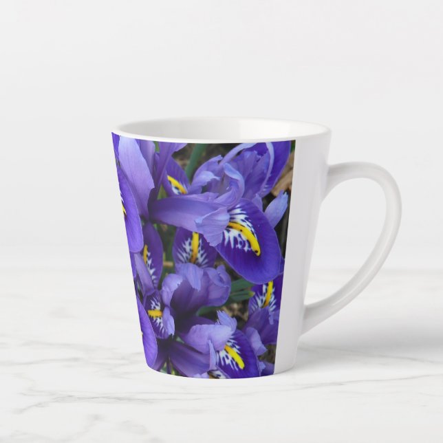 Miniatur Blue Irises Frühblut Milchtasse (Rechts)