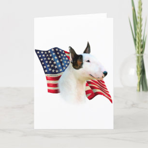 Miniatur-Bull-Terrier-Flagge Karte