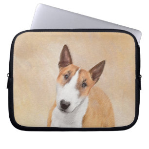 Miniatur Bull Terrier Malerei - Niedlich Original  Laptopschutzhülle