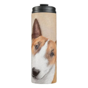 Miniatur Bull Terrier Malerei - Niedlich Original  Thermosbecher