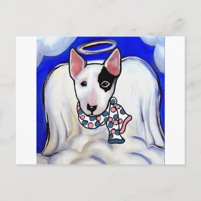 Miniatur Bull Terrier Postkarte (Vorderseite)
