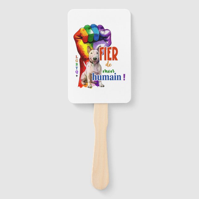 Miniatur Bullterhund Fächer (Vorderseite)