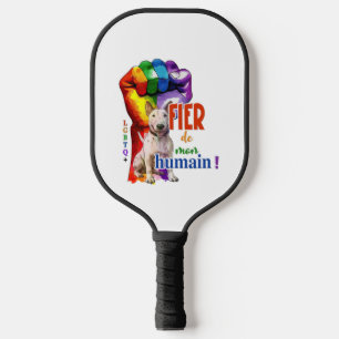 Miniatur Bullterhund Pickleball Schläger