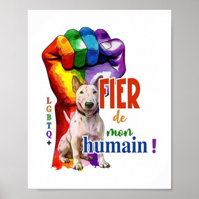 Miniatur Bullterhund Poster (Vorne)