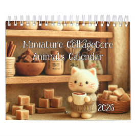 Miniatur CottageCore Tier Kalender