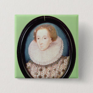 Miniatur der Königin Elizabeth I Button