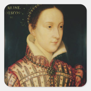 Miniatur der Mary Queen of Schotten, c.1560 Quadratischer Aufkleber
