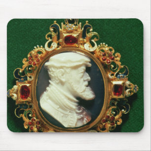 Miniatur, die das Porträt von Charles I von Mousepad