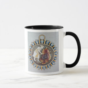 Miniatur, die Kaiser Shah Jahan Tötungslöwe Tasse