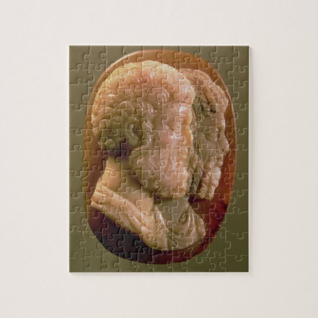 Miniatur, die Marcus Aurelius (121-180) darstellt Puzzle (Vertikal)